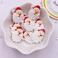 20pcs Resin Christmas Flatback Cabochons – Santa & Star DIY
