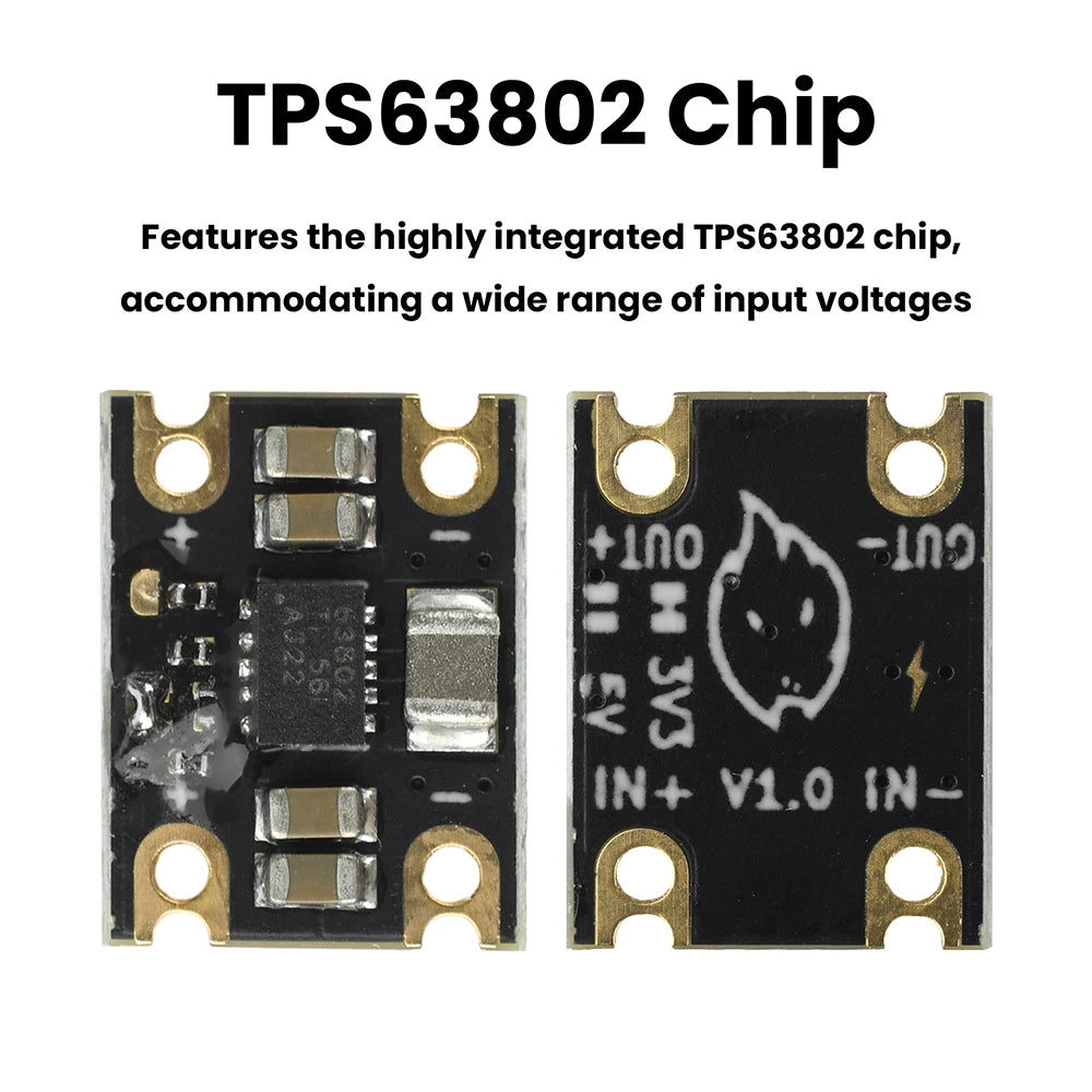 Mini Buck-Boost Module TPS63802 | DC 1.8–5.5V to 3.3V/5V