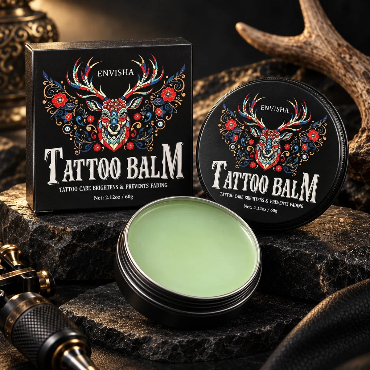 ENVISHA Tattoo Balm 60g – After-Tattoo Moisturizing Skin Balm