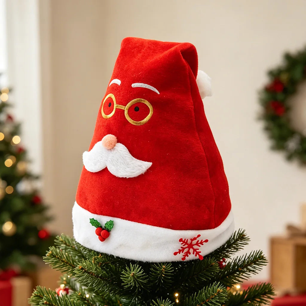 Soft Gold Velvet Christmas Santa Hat – Kids & Adults