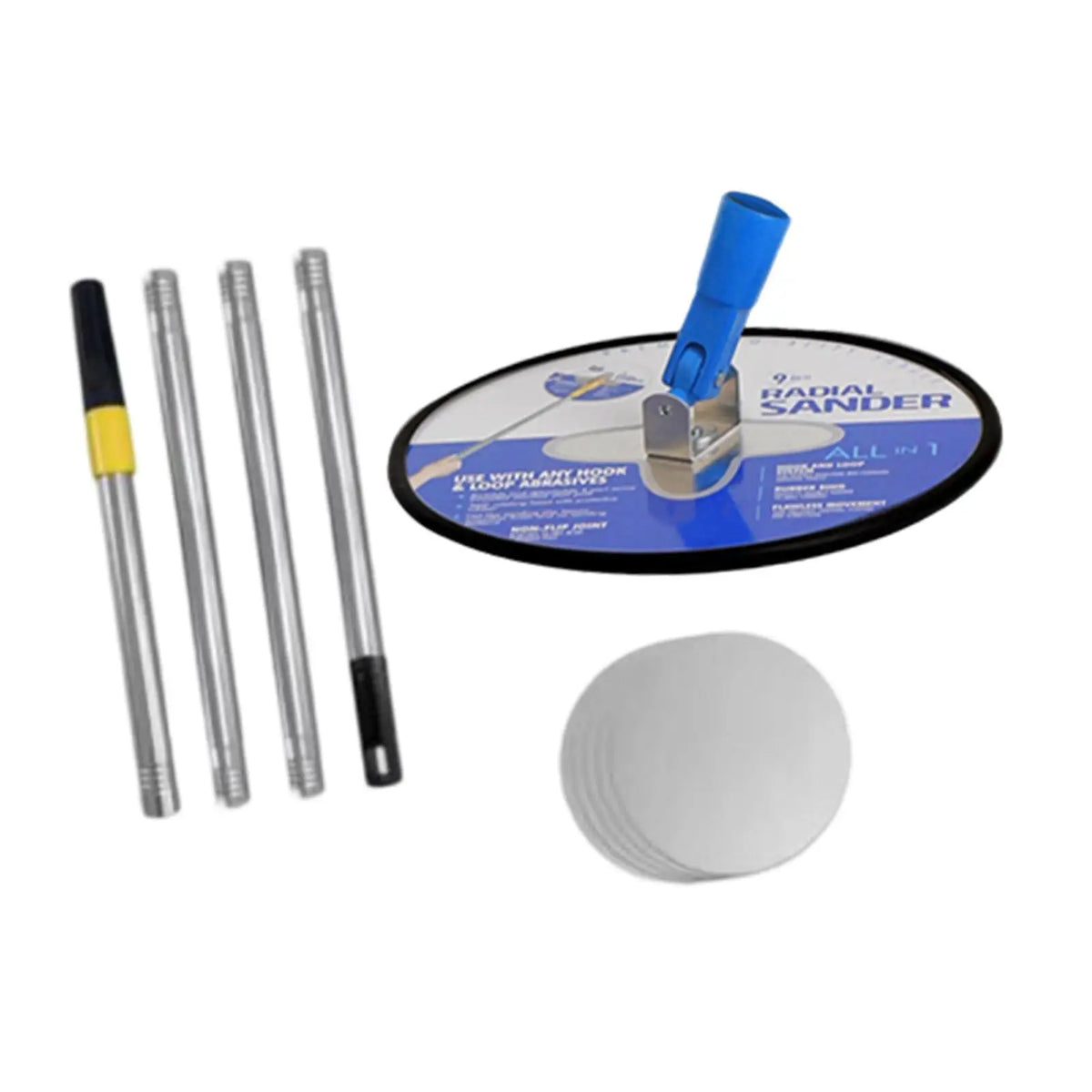 Drywall Pole Sander with Extension Pole – 360° Wall Sander