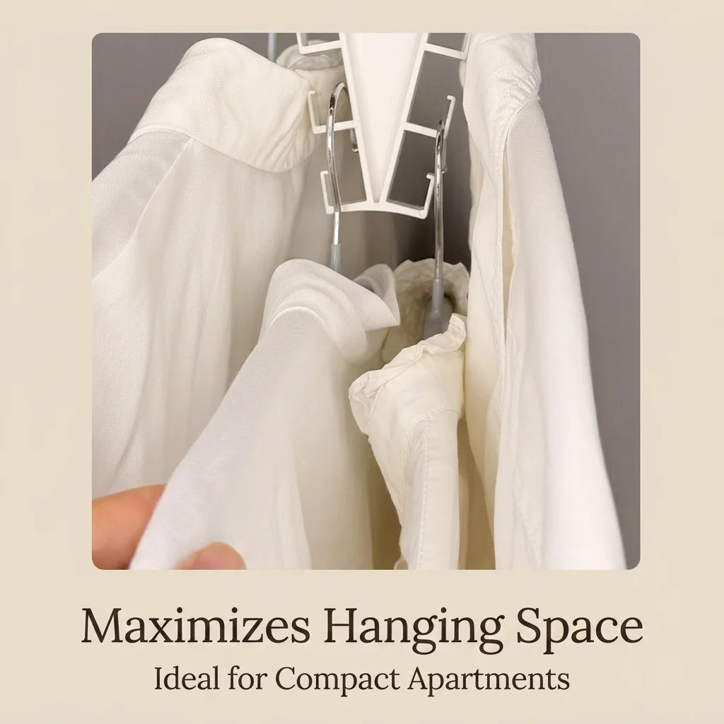 360° Rotating Double-Sided Closet Hanger with 12 Hooks
