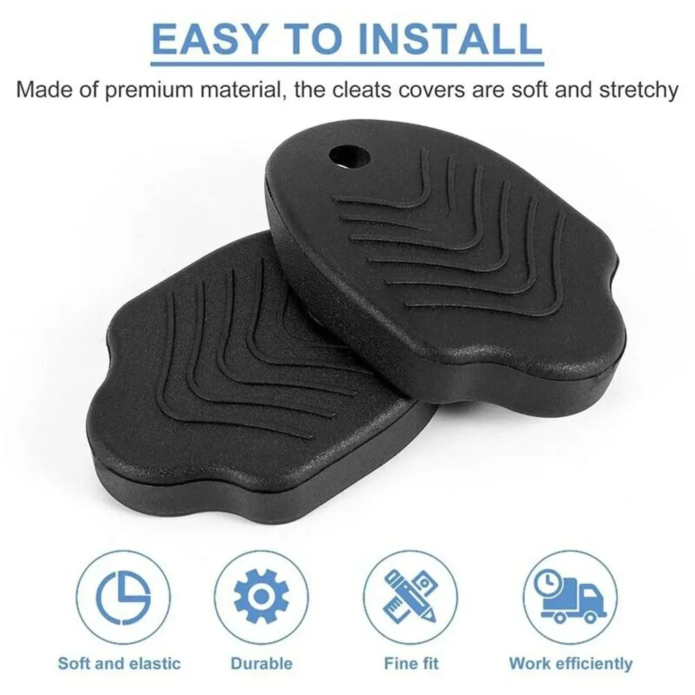 SPD Bike Cleat Covers 2Pcs – Anti-Slip Wear-Resistant Protection