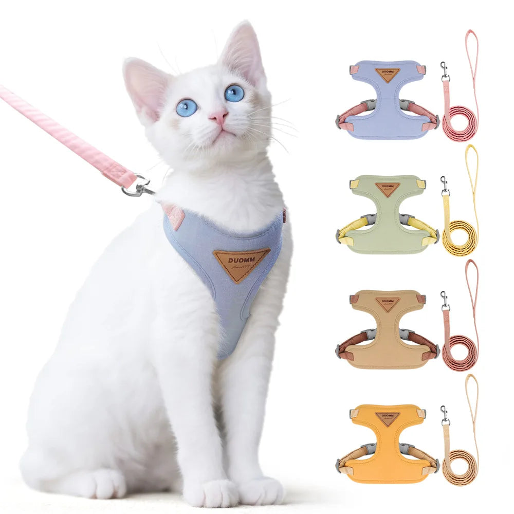 Escape-Proof Cat Harness & Leash Set | Soft Breathable Vest