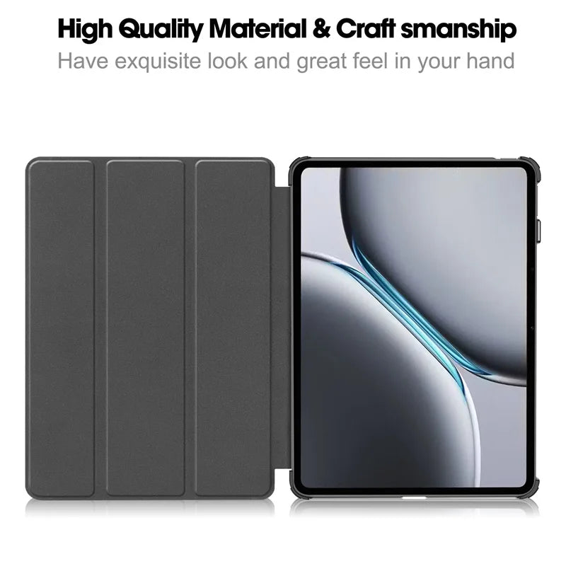 OnePlus Pad Pro / Pad 2 12.1" Tri-Fold PU Leather Smart Case