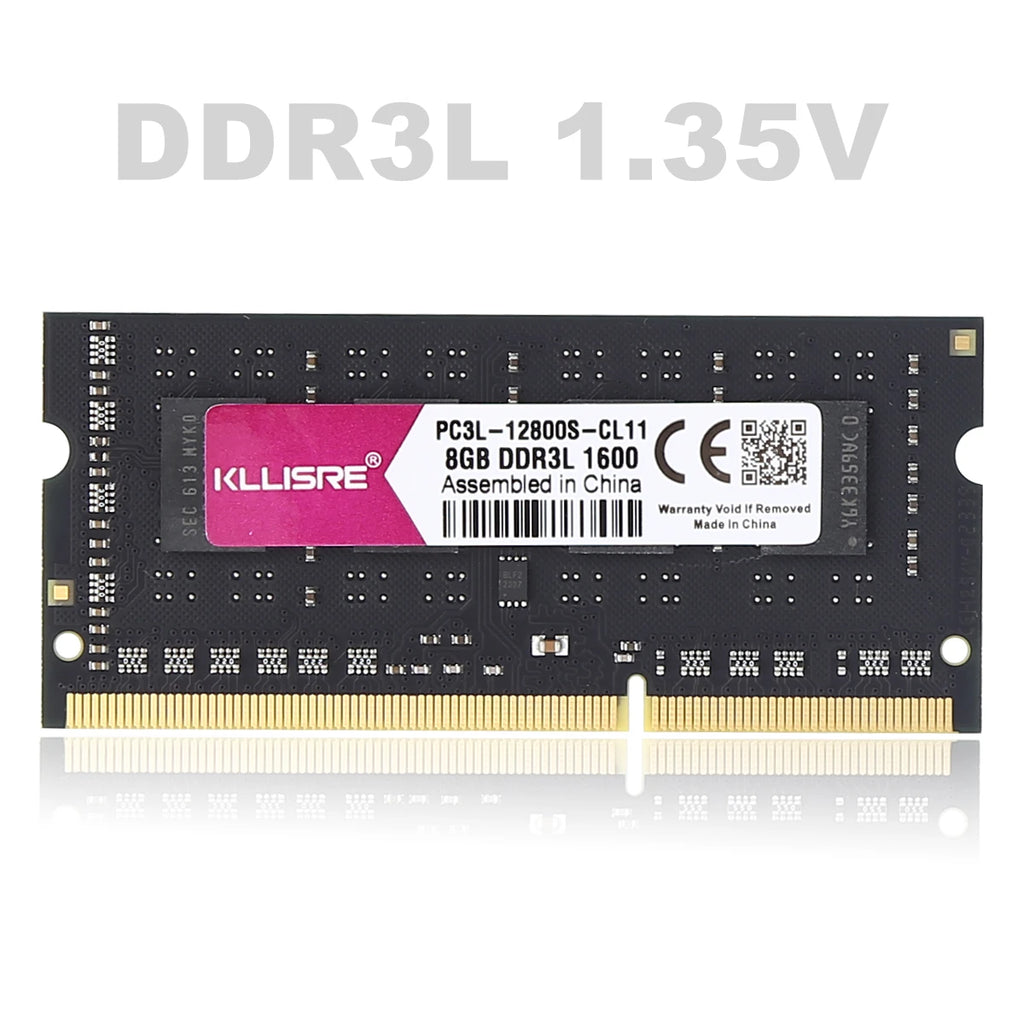 Kllisre 8GB DDR3/DDR3L SODIMM Laptop RAM 1600MHz