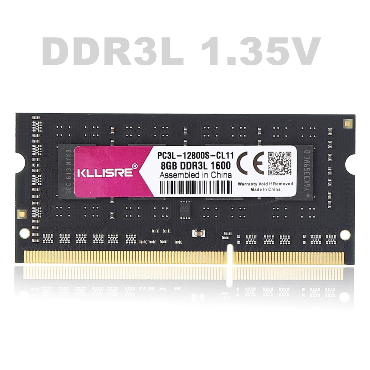 Kllisre 8GB DDR3/DDR3L SODIMM Laptop RAM 1600MHz