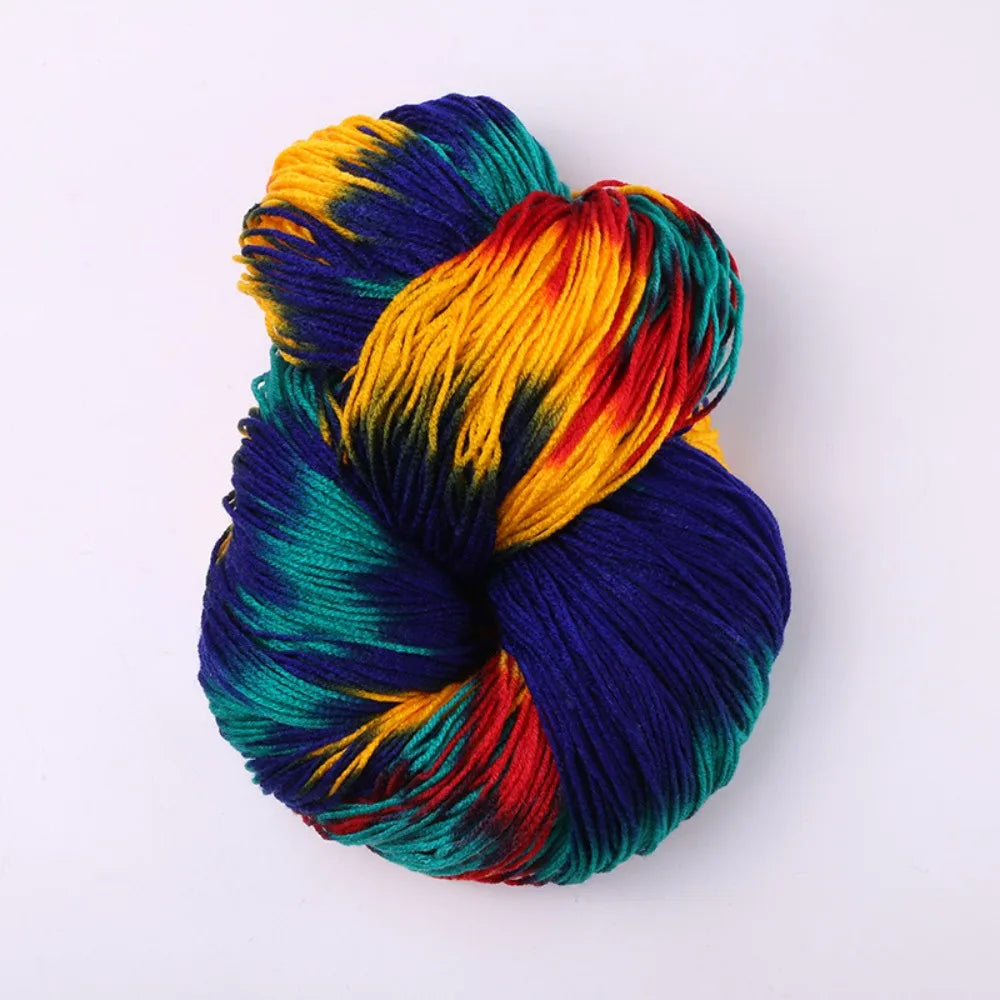 Segment Dyed Acrylic Yarn – Soft Mixed Color Knit & Crochet