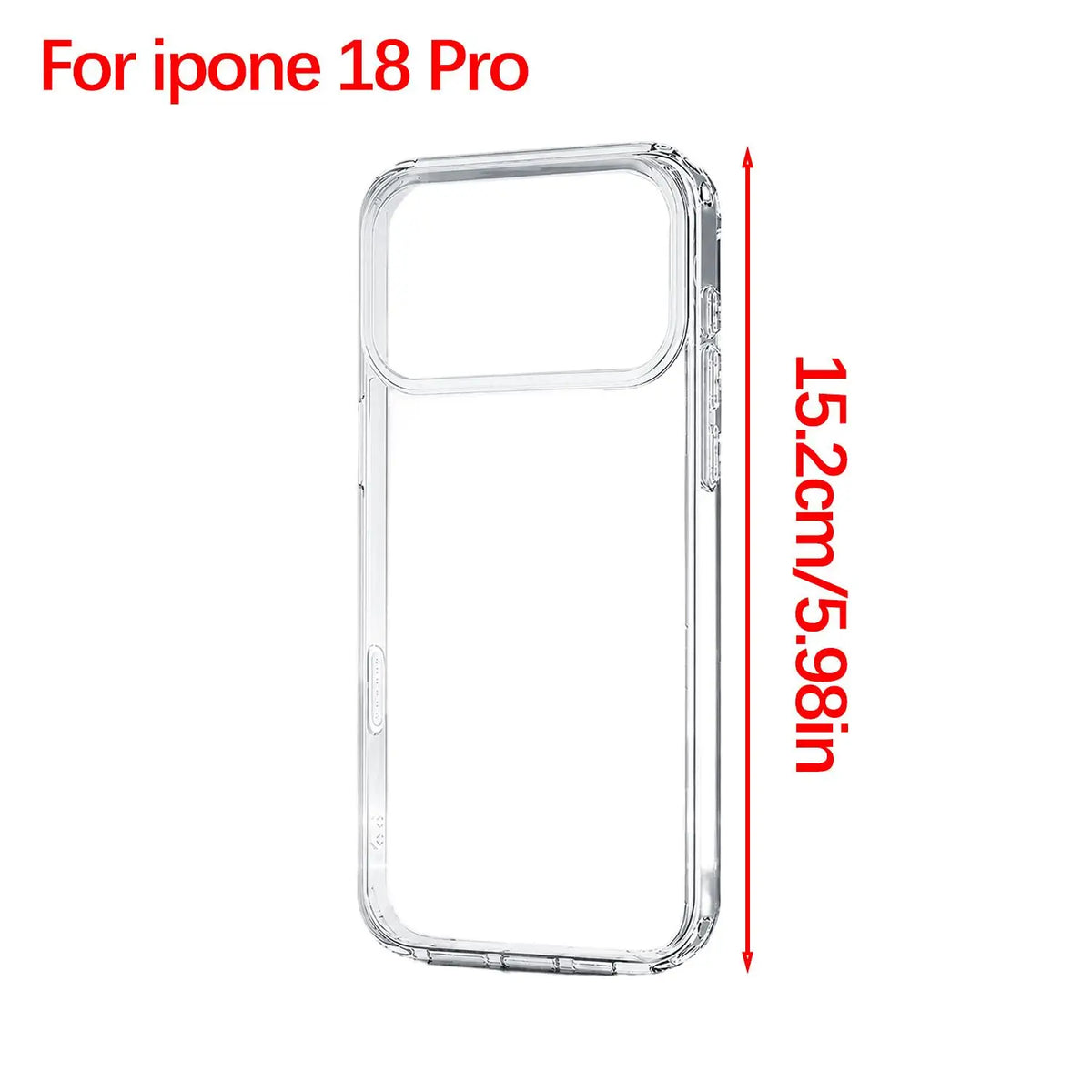 Clear Shockproof TPU Case – iPhone 18 Pro Max & 18 Ultra