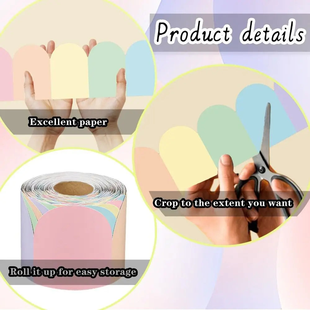 Flower Border Stickers DIY Wall & Board Decor Roll – 10m