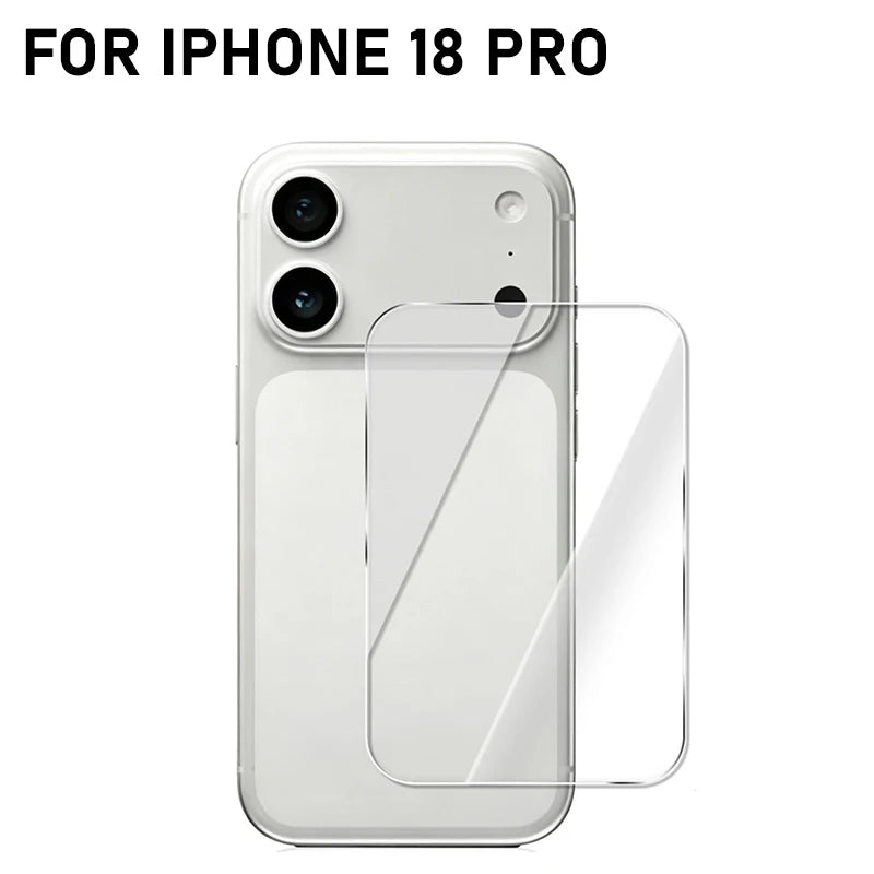 iPhone 18 Pro/Pro Max HD Tempered Glass Back Protector