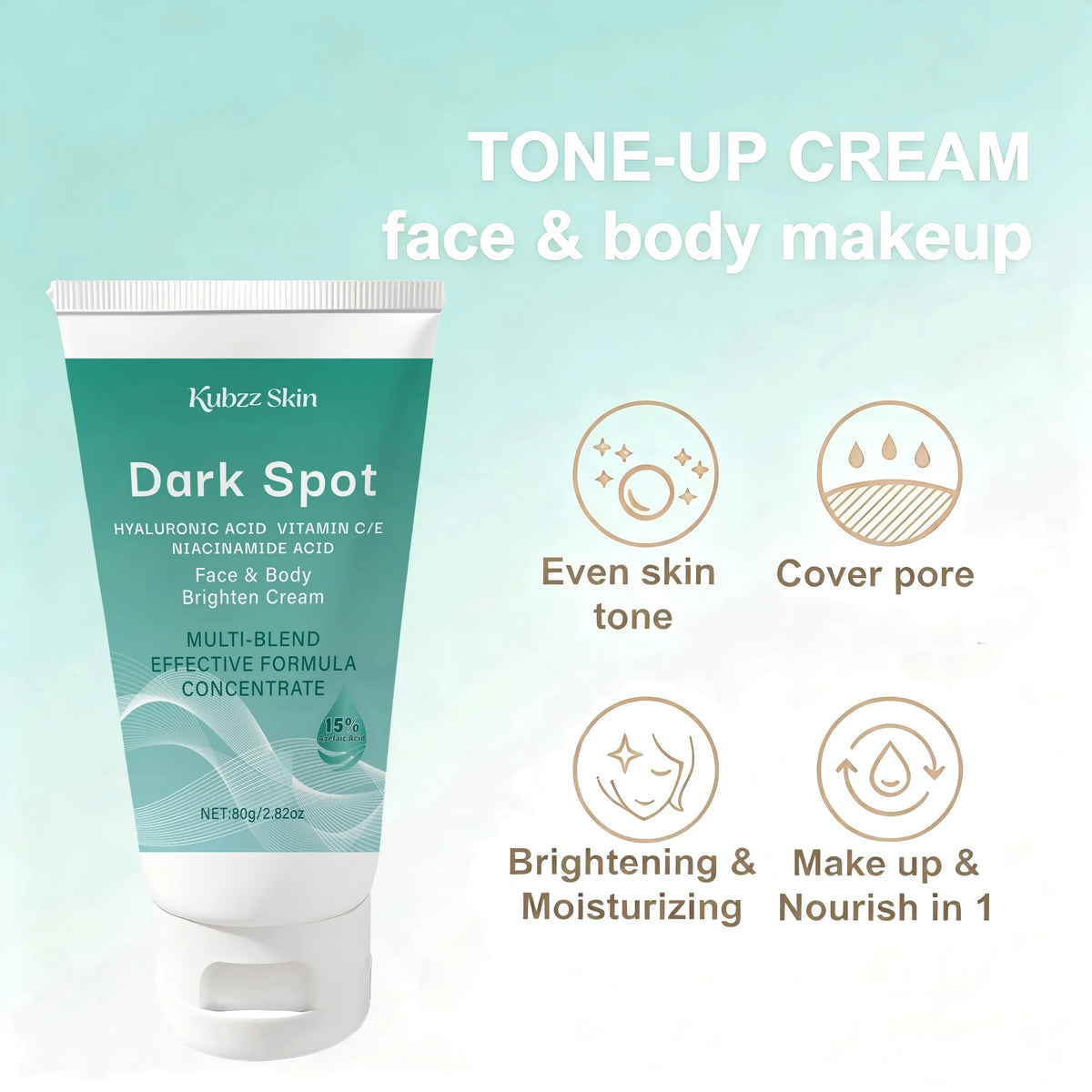 Kubzz Brightening Cream – Niacinamide, Vitamin C & Fruit Acid