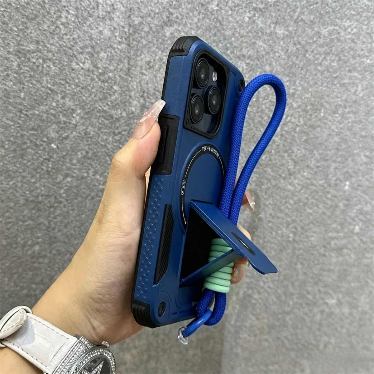 MagSafe Kickstand iPhone Case with Lanyard | Shockproof