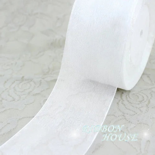 2" White Organza Ribbon – Gift Wrapping & Holiday Décor