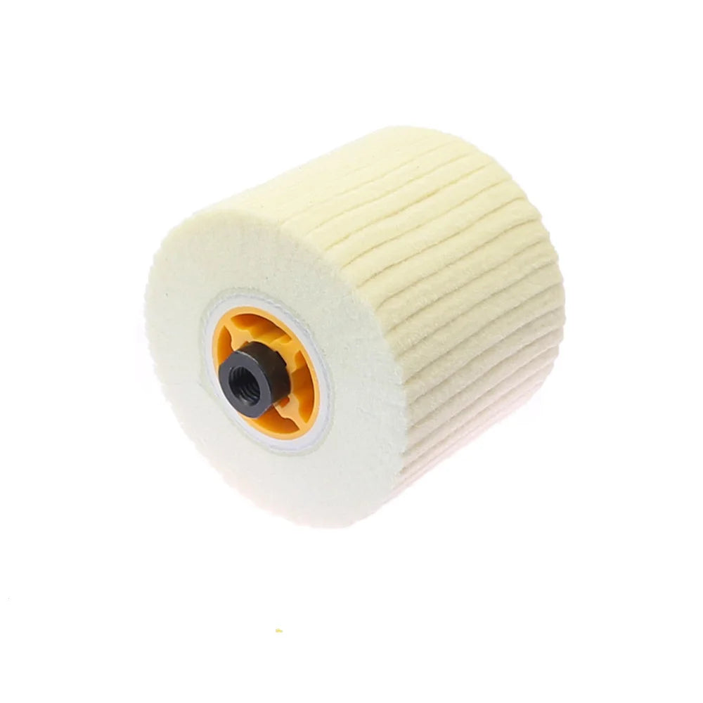 Wool Felt Buffing Wheel 110mm – Metal Polish Angle Grinder