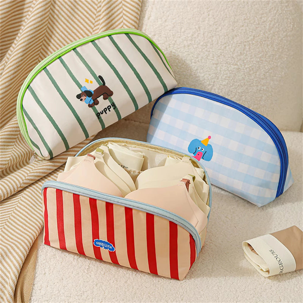 Oxford Cloth Travel Organizer Bag for Underwear, Socks & Bras