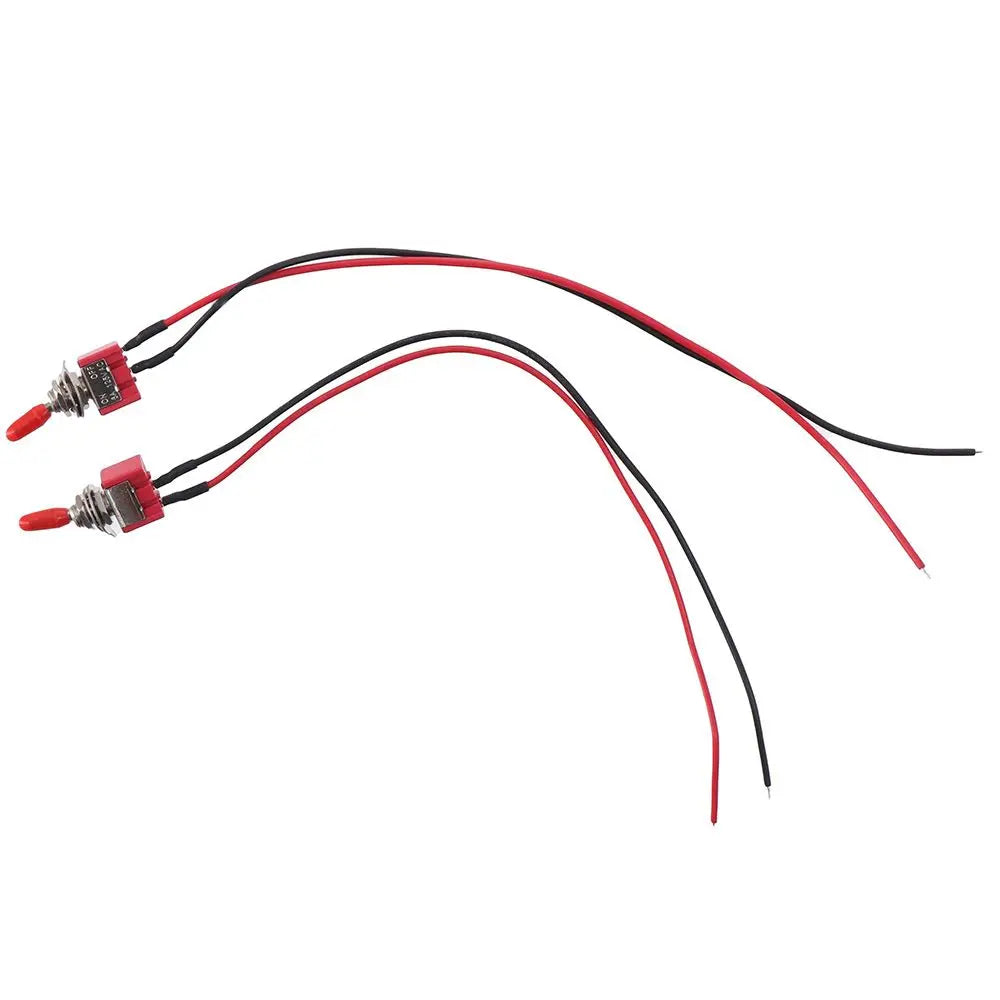 SPST Mini Toggle Switch MTS-101 Pre-Soldered Wires | 1 or 8 Pcs