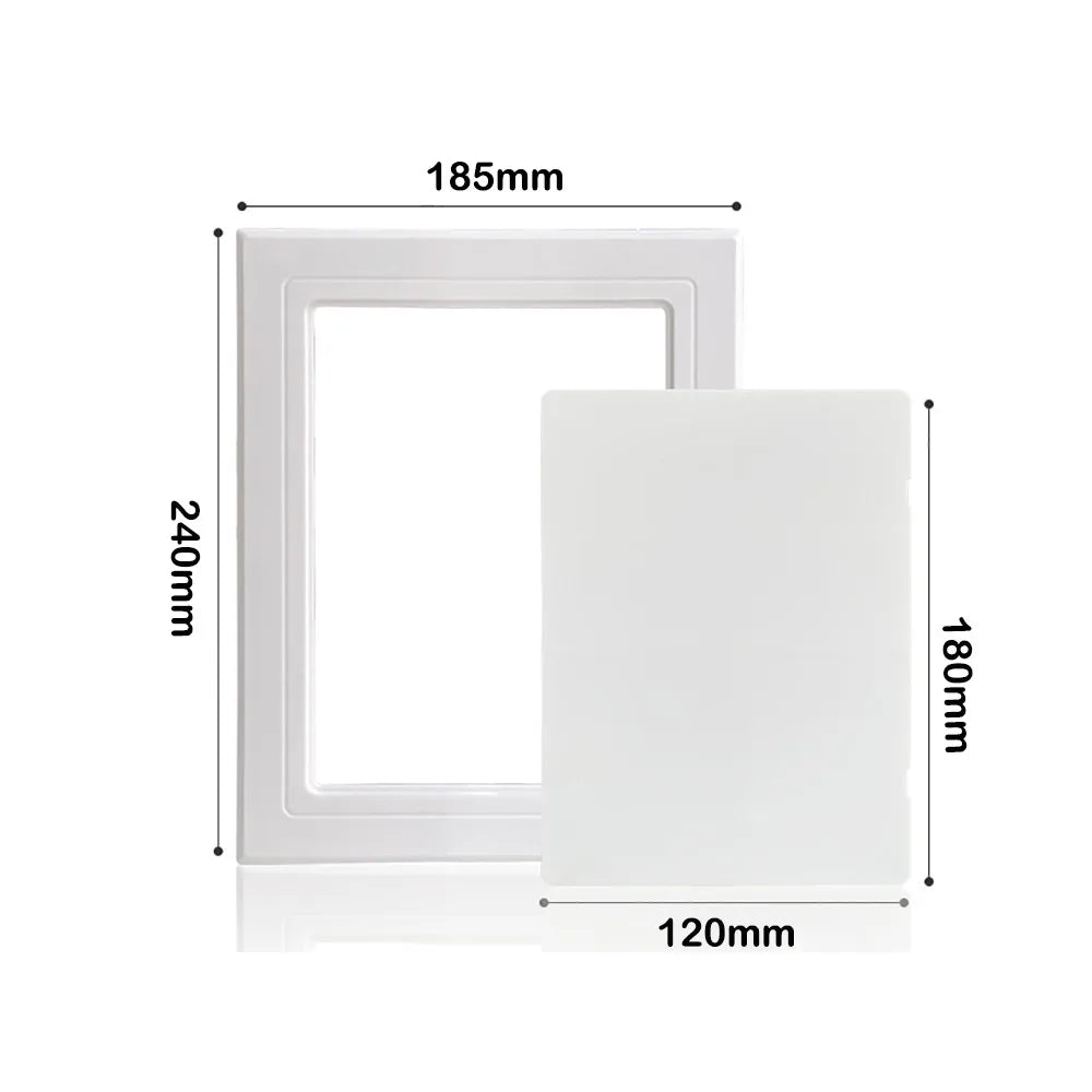 White Self-Adhesive Access Panel Door – ABS Plastic Hatch