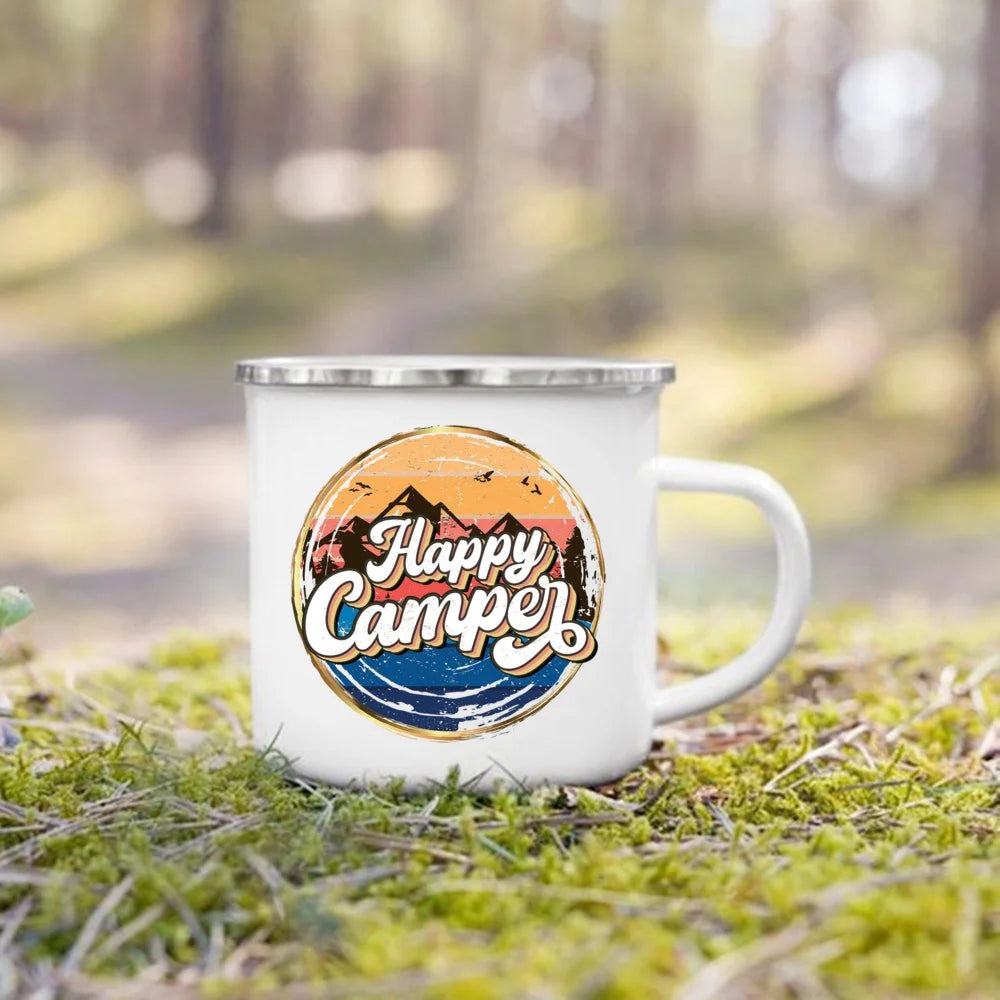 "This Is How We Roll" Camping Enamel Mug | Camper Gift