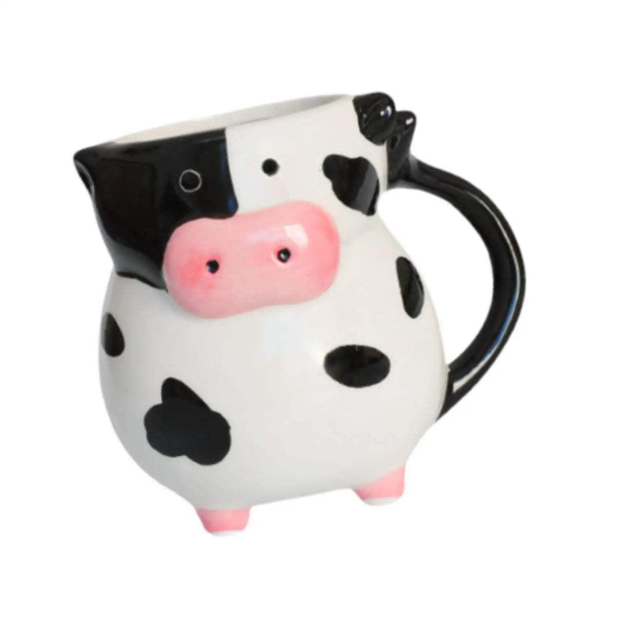 Kesoto Ceramic Cow Print Mug – Coffee, Tea & Oatmeal Cup