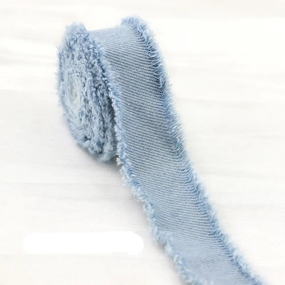 1.5 Yards Blue Denim Ribbon – DIY Hair Bows & Bridal Crafts
