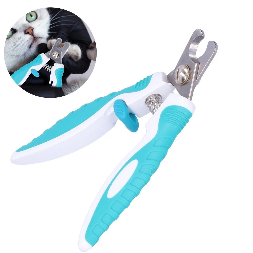 Stainless Steel Pet Nail Clippers – Dog & Cat Claw Trimmer