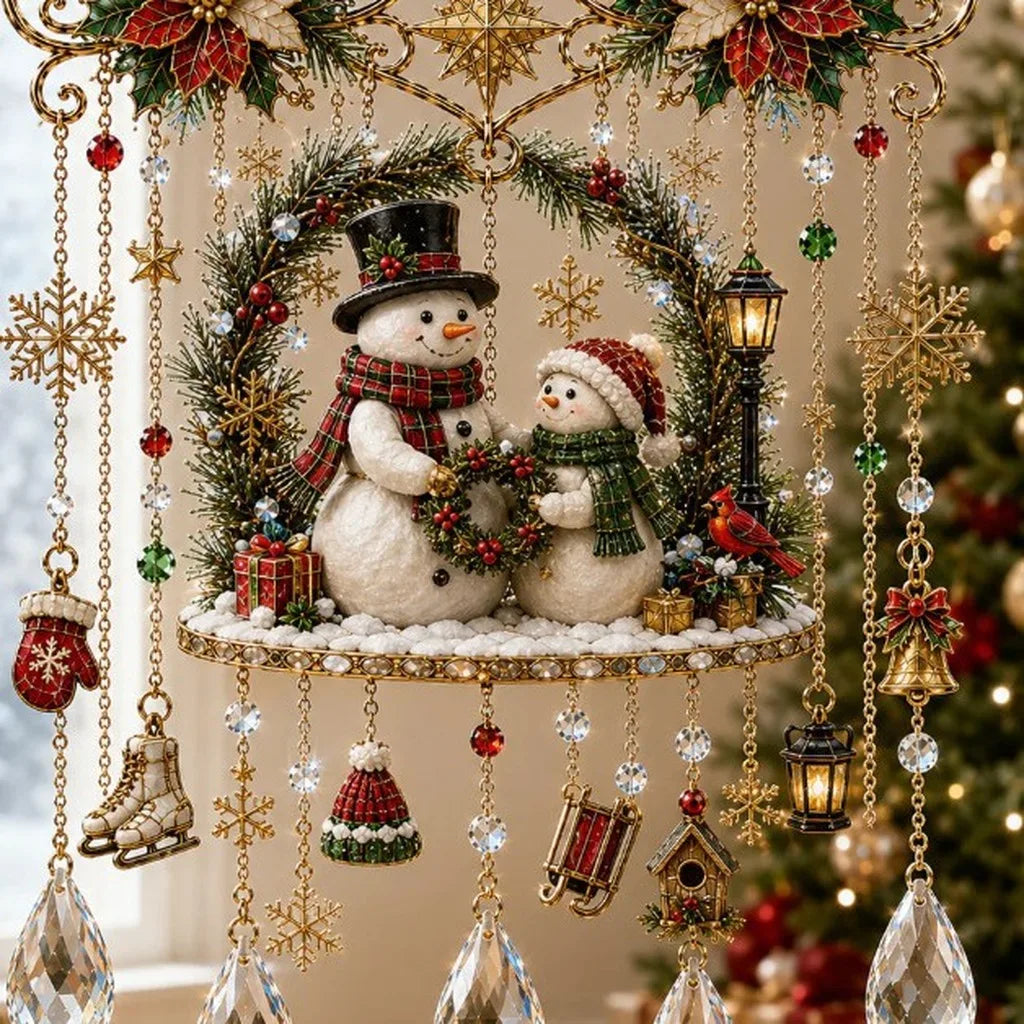 Crystal Pendant Wind Chime – Christmas Hanging Ornament
