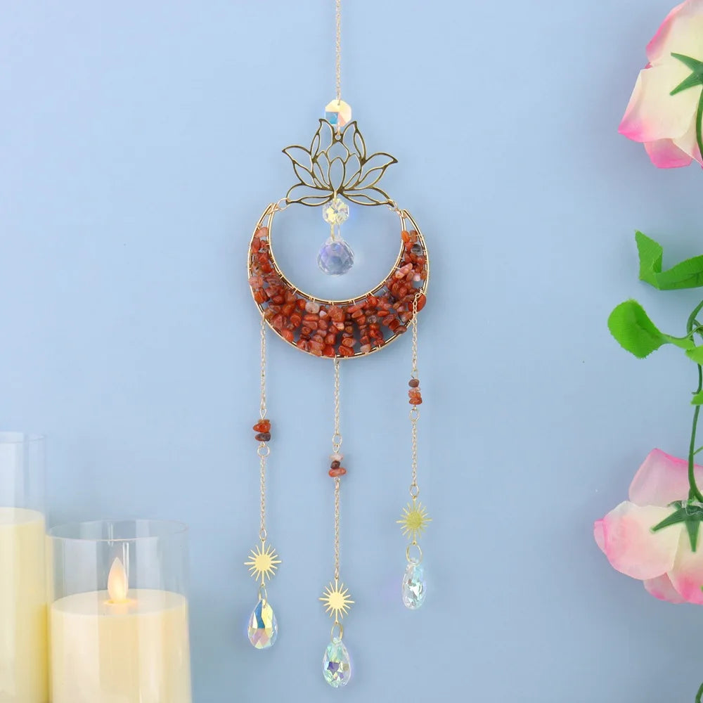Hexagon Tree of Life Crystal Suncatcher | Rainbow Prism Decor