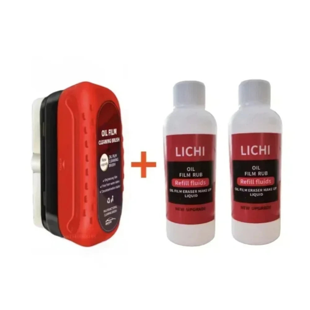 Windshield Oil Film Cleaner & Water Repellent Coating Kit