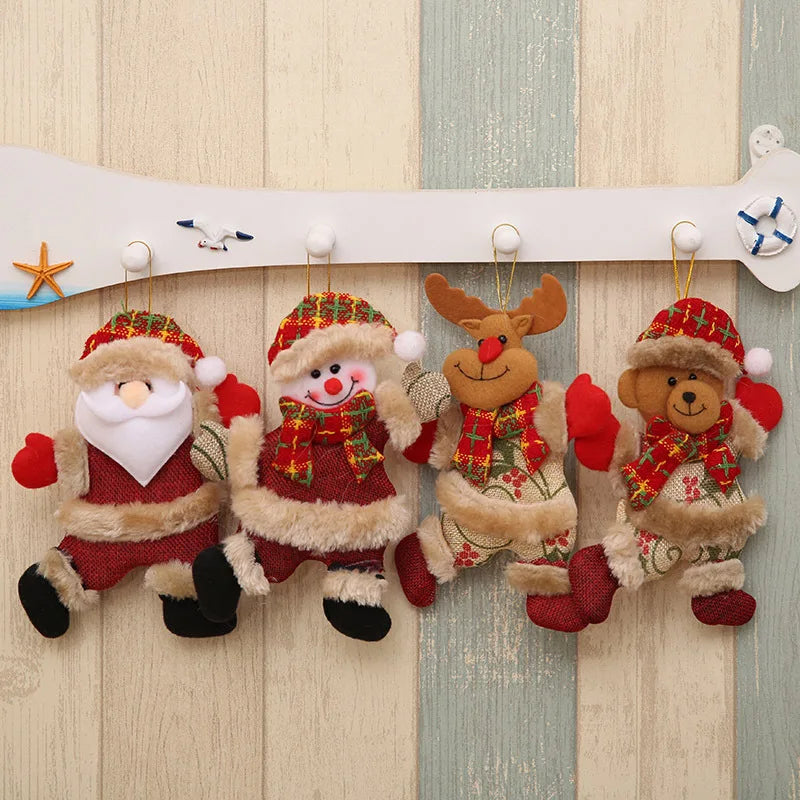Snowman & Deer Christmas Cloth Decoration | Holiday Décor