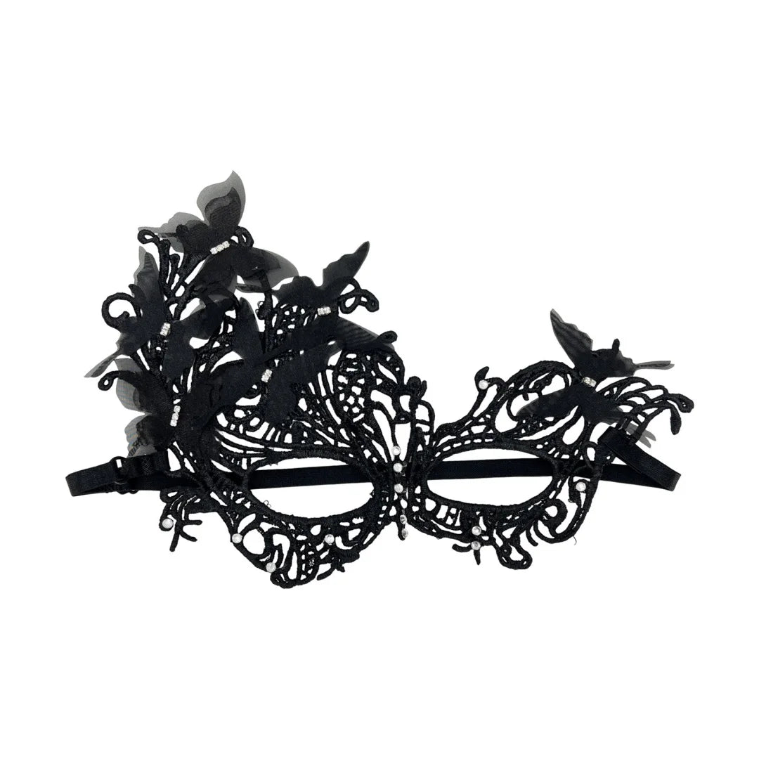 Gradient Butterfly Masquerade Mask – Lace Half Face Party Mask