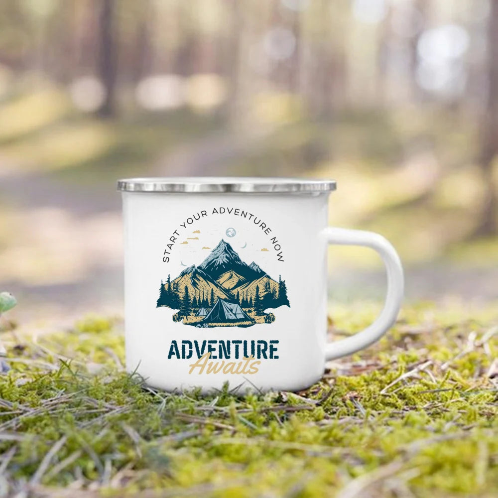 "This Is How We Roll" Camping Enamel Mug | Camper Gift