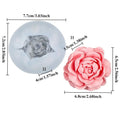 3D Flower Silicone Mould – Rose Peony Candle Soap Resin Craft