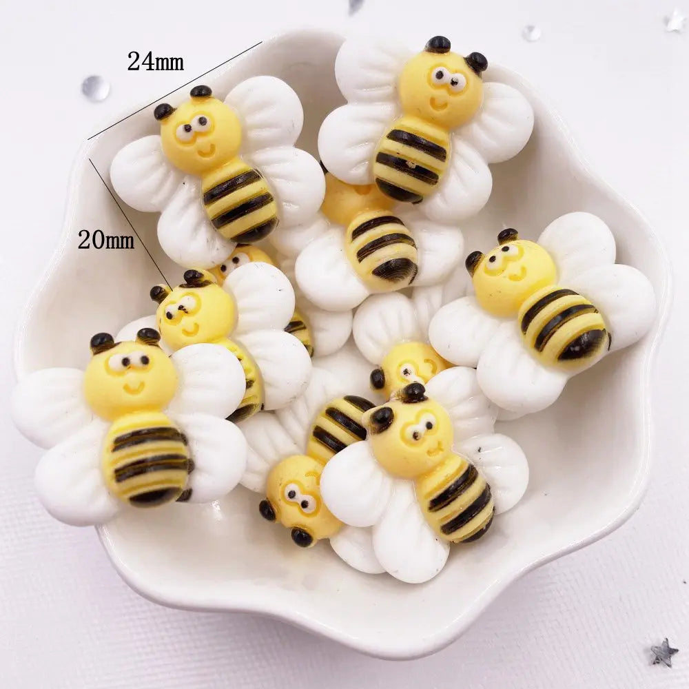10PCS Kawaii Resin Animal Flatback Figurines – DIY Craft Decor