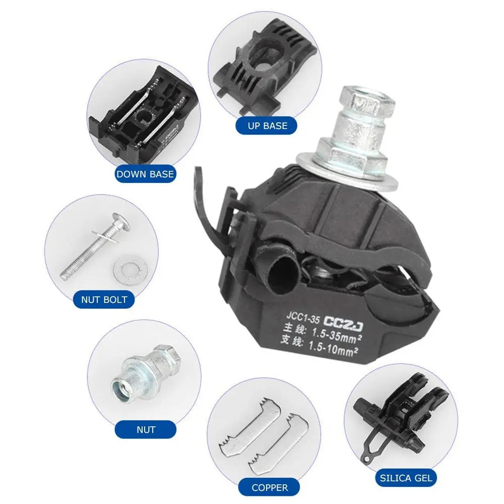 63A/75A Insulation Piercing Connector – No-Strip Cable Clamp