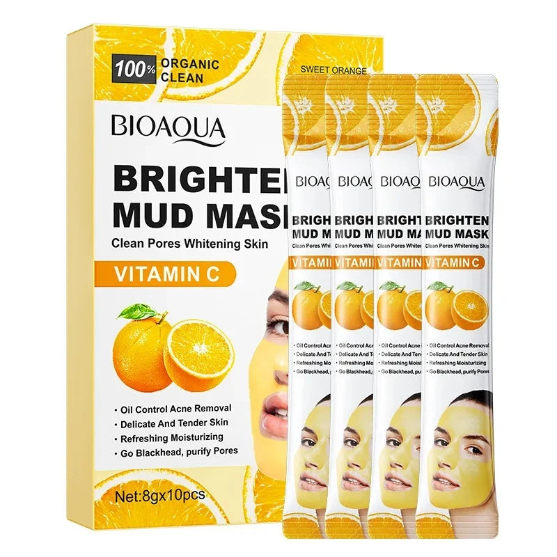 LAIKOU Vitamin C & Cucumber Clay Face Masks – 30-Pack