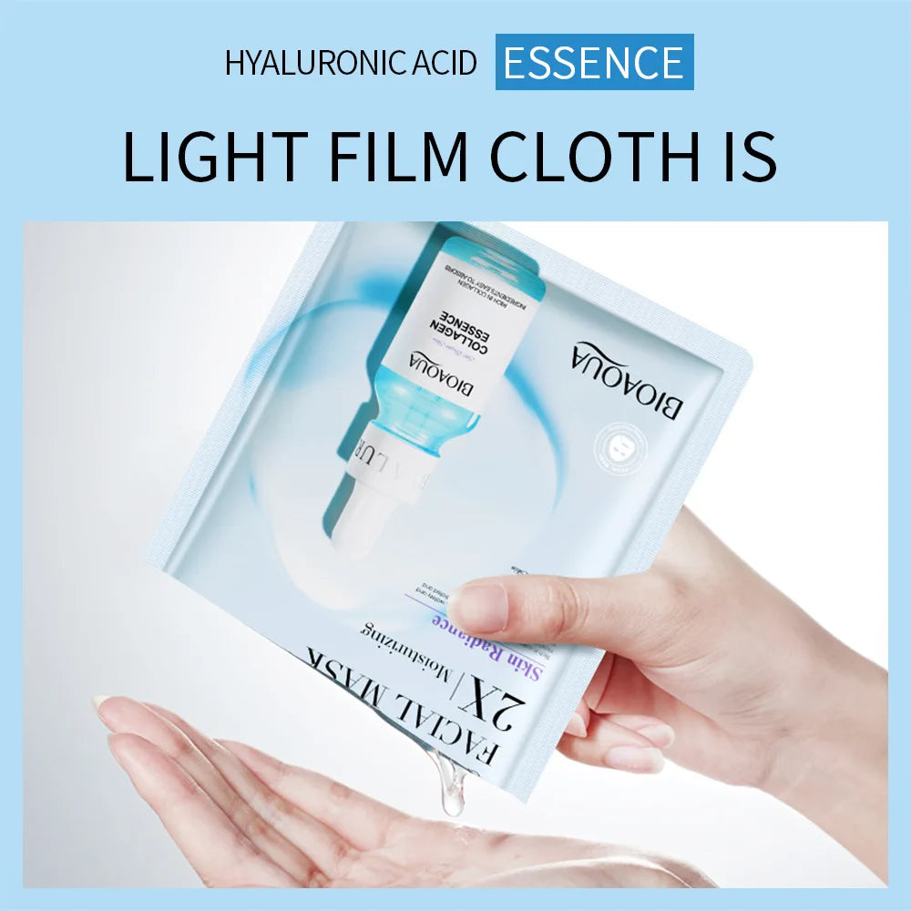 20-Pack Centella Collagen Sheet Masks – Hyaluronic Acid & Vitamin C