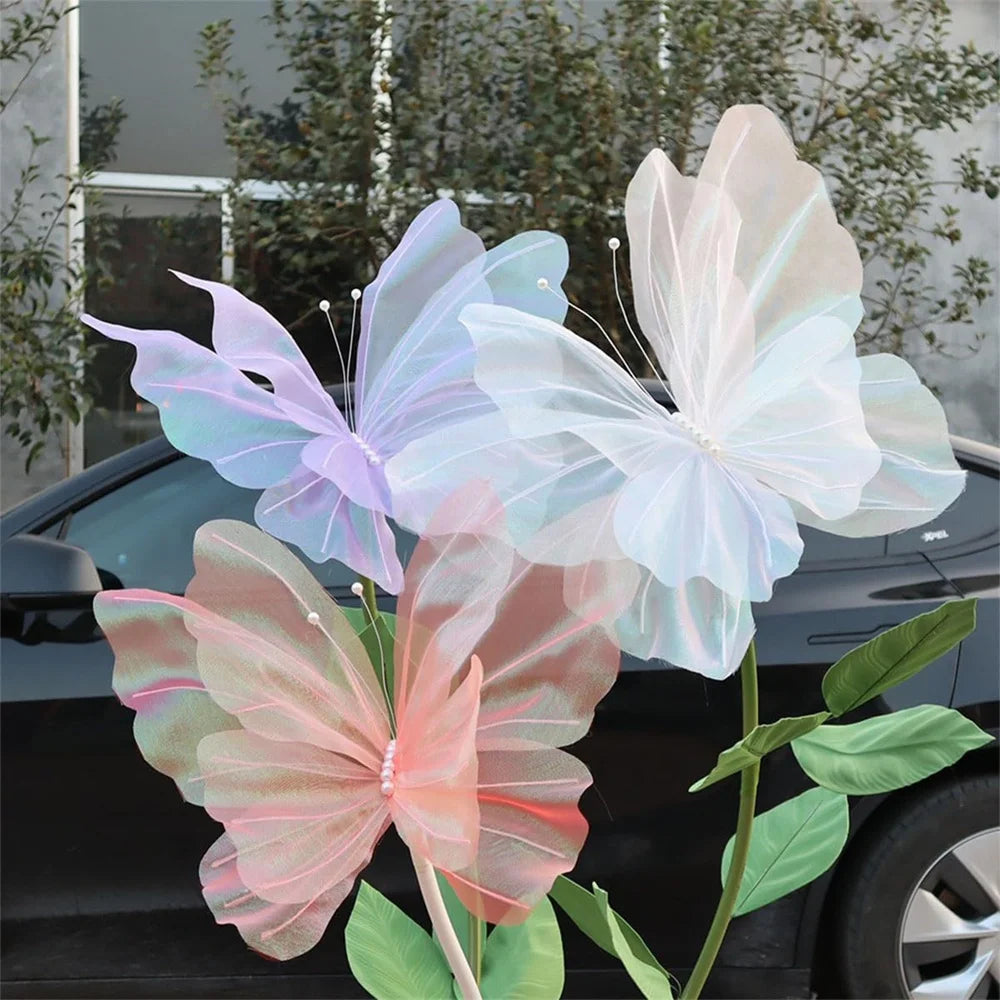 50cm Large Hanging Artificial Butterfly Decoration – Silk