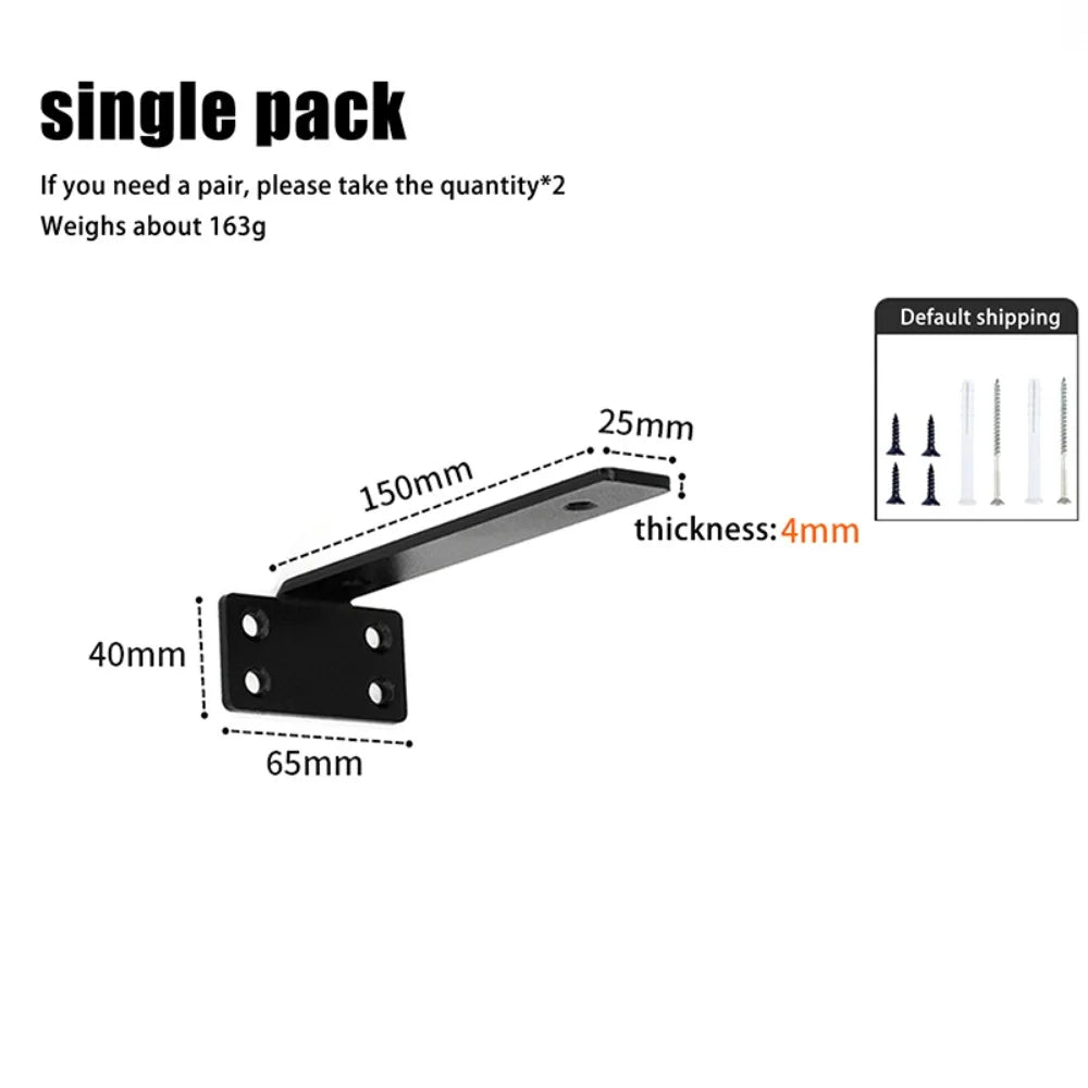 Invisible Floating Shelf Brackets – Heavy-Duty L Wall Mount