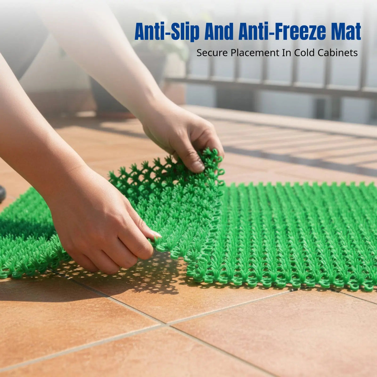 Splicable Artificial Grass Mat – Non-Slip Display Cabinet Pad