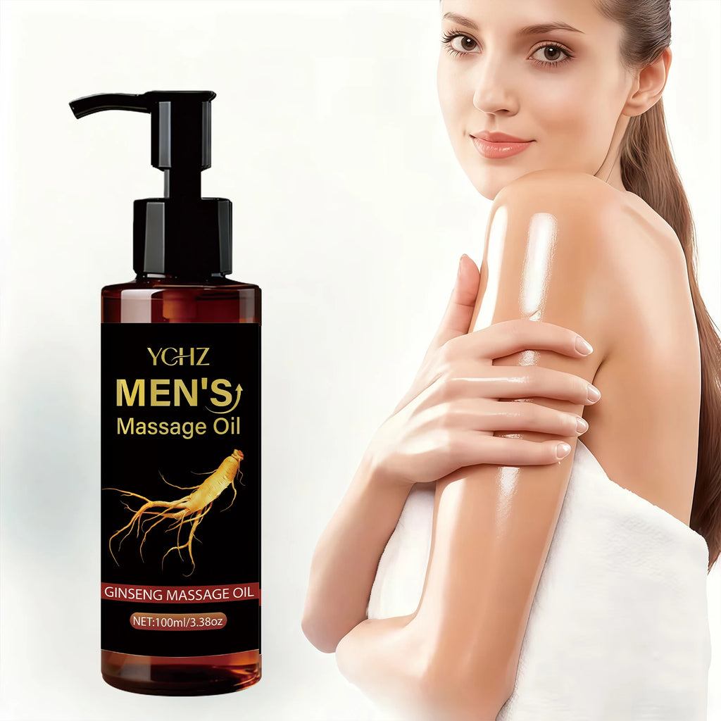 Ginseng Massage Oil | Hyaluronic Acid, Vitamin E & Shea Butter