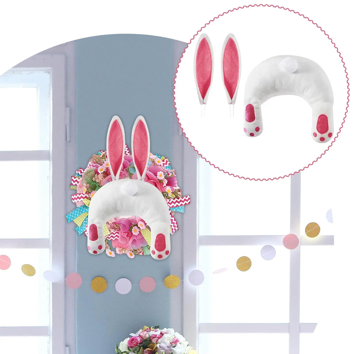 Easter Bunny Butts Wreath Kit – DIY Ears & Tail Attachment