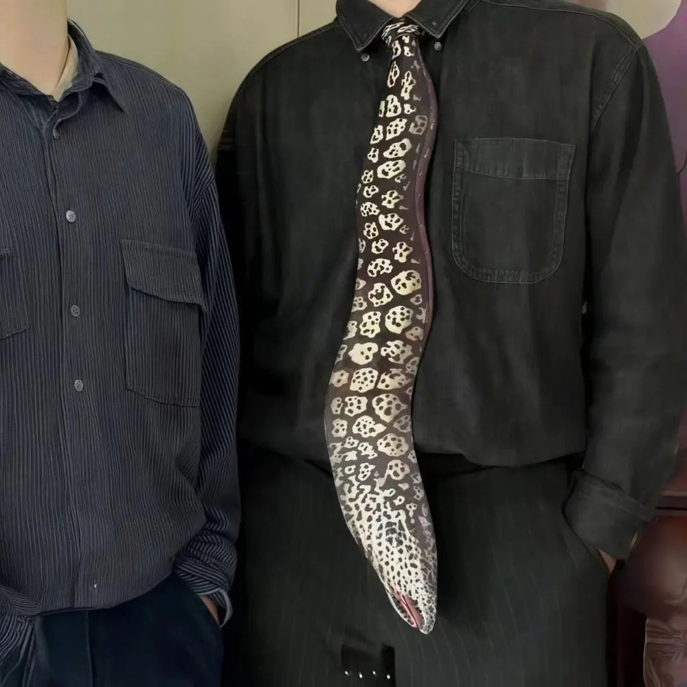 3D Fish Novelty Necktie – Satin Animal Pattern Tie