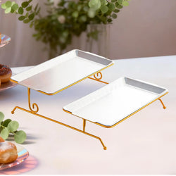Stainless Steel Multi-Layer Fruit & Snack Display Tray