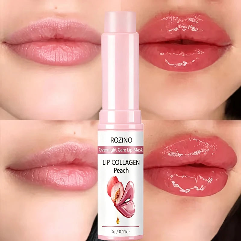 ROZINO Peach Night Lip Mask & Balm – Moisturizing Lip Care