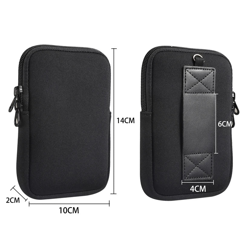 Universal Foldable Phone Waist Bag | Soft Fabric Pouch