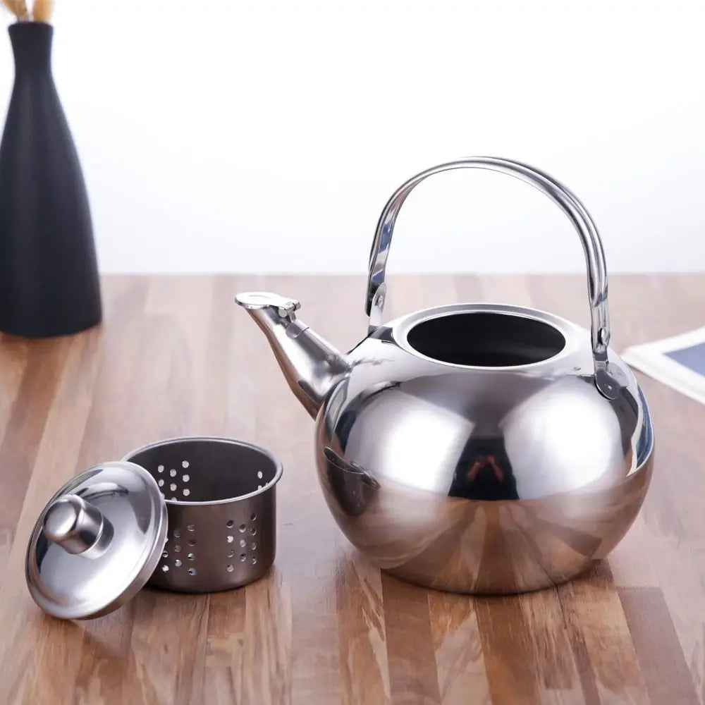 Stainless Steel Tea & Coffee Kettle with Infuser | 1–2.5L