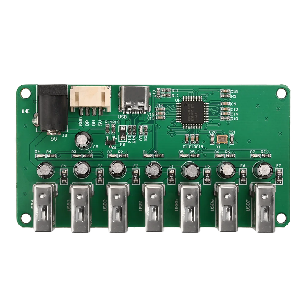 USB 2.0 Hub Module – 1 to 7 Port Expansion (Micro USB/Type-C)