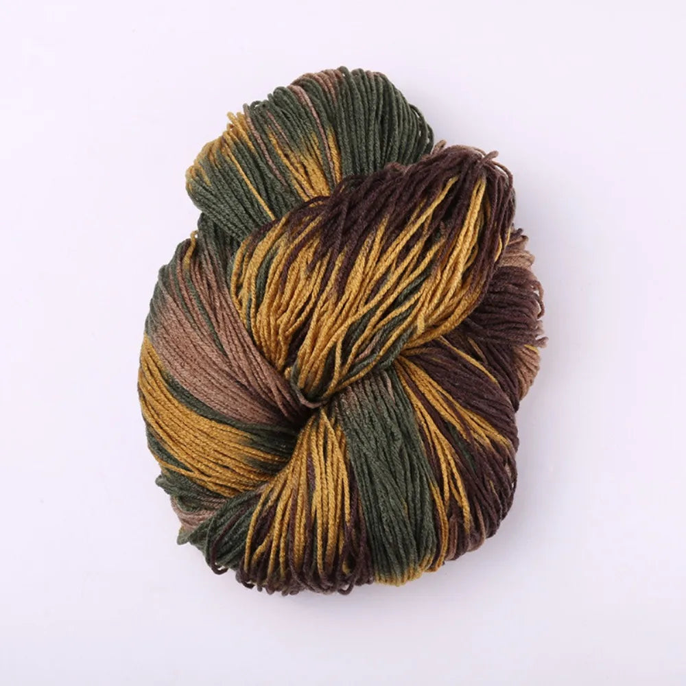 Segment Dyed Acrylic Yarn – Soft Mixed Color Knit & Crochet