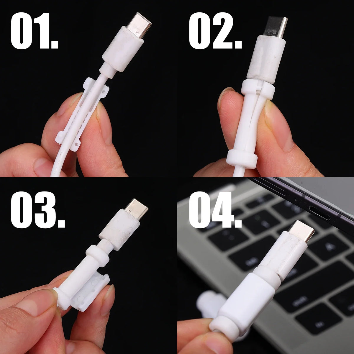 Silicone Cable Protector – USB-C, Micro USB & Lightning Cover
